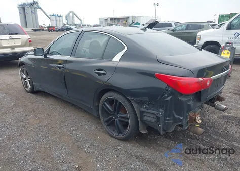 2014 Infiniti Q50 Premium z USA, uszkodzony, nr VIN JN1BV7ARXEM702586
